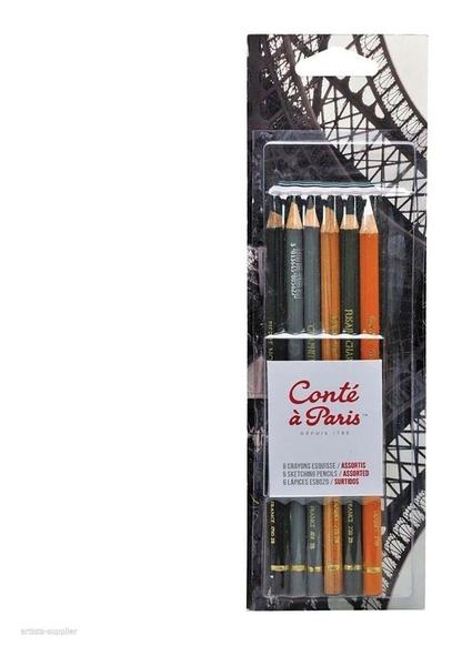 Imagem de Kit Lapis Crayon 50105 C/6 Conte