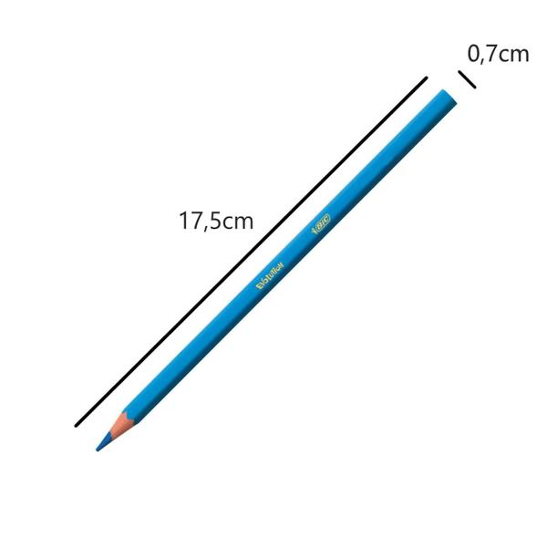 Imagem de Kit Lápis De Cor 12 Cores Bic Evolution Resistente Sextavado 5 Caixas