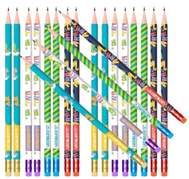 Imagem de Kit Lápis Dino HB com 24 unidades Leoeleo