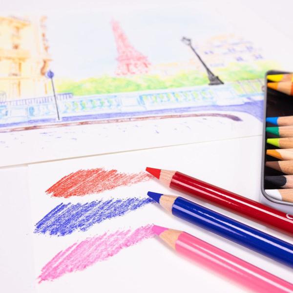 Imagem de Kit Lápis Pastel Seco Conté À Paris Com 6 Cores Paisagem