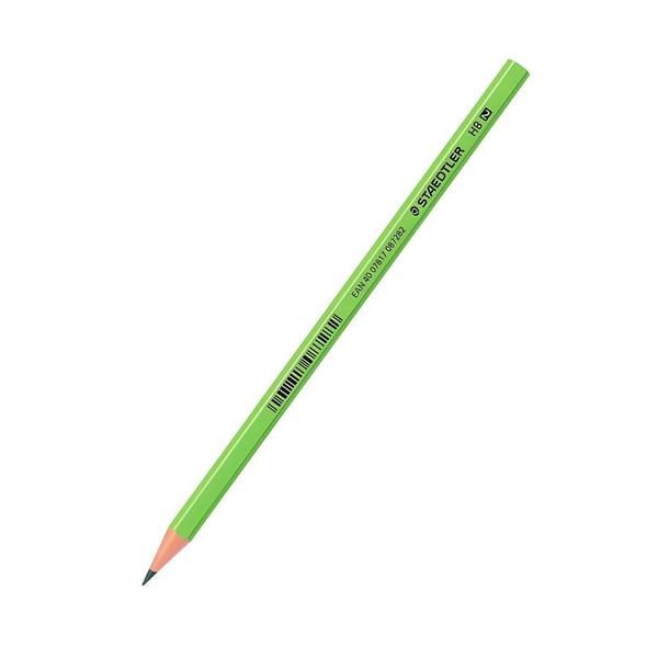 Imagem de Kit Lápis Staedtler Hb Neon com Apontador e Borracha Verde