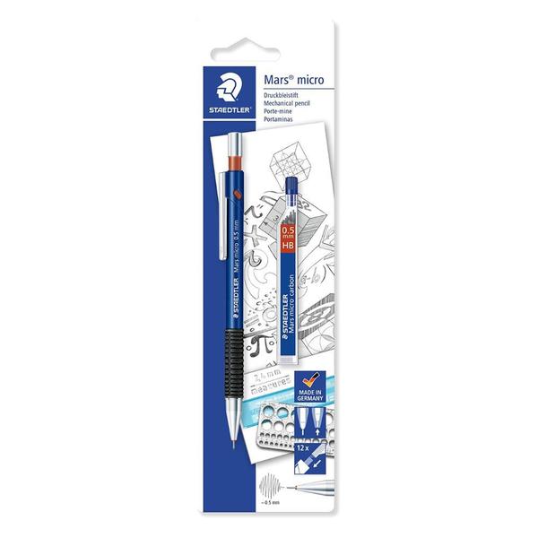 Imagem de Kit Lapiseira Staedtler Mars Micro 0.5Mm com Grafite Hb