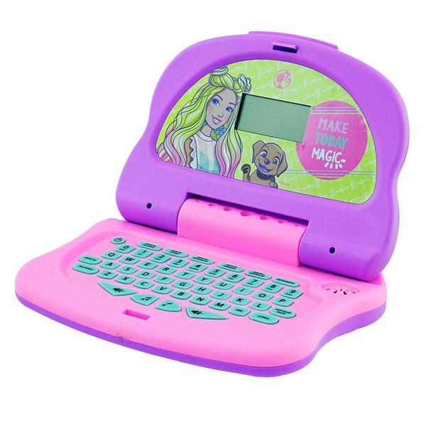 Kit Laptop Infantil Educativo Candide Barbie Charm Tech Bilíngue + 1 Fidget Spinner Sortido Imagem de Kit Laptop Infantil Educativo Candide Barbie Charm Tech Bilíngue + 1 Fidget Spinner Sortido