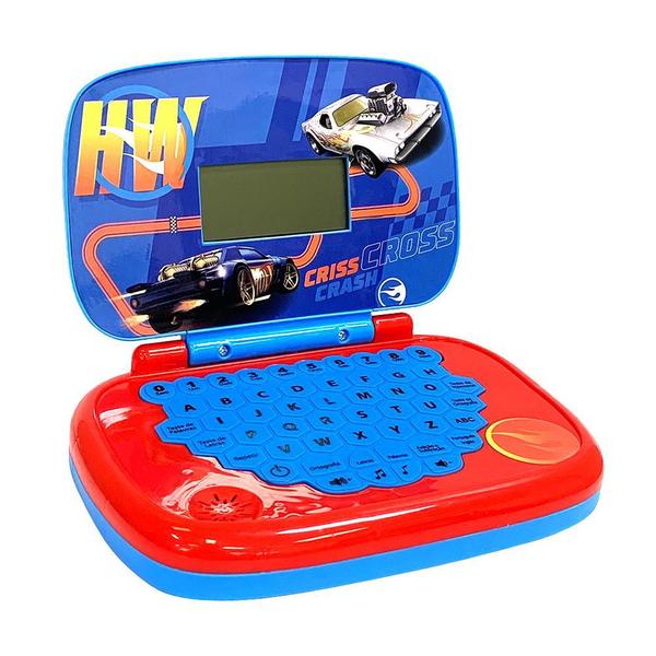 Imagem de Kit Laptop Infantil Educativo Candide Hot Wheels Bilíngue + 1 Fidget Spinner Sortido