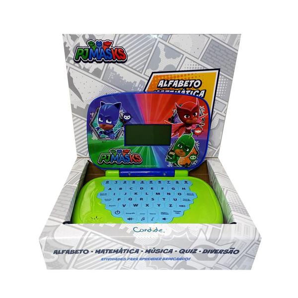 Kit Laptop Infantil Educativo Candide PJ Masks Bilíngue + 1 Fidget Spinner Sortido Imagem de Kit Laptop Infantil Educativo Candide PJ Masks Bilíngue + 1 Fidget Spinner Sortido
