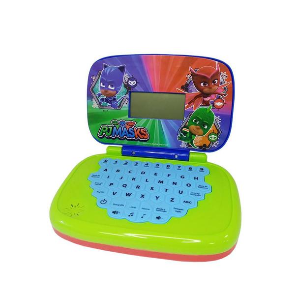 Kit Laptop Infantil Educativo Candide PJ Masks Bilíngue + 1 Fidget Spinner Sortido Imagem de Kit Laptop Infantil Educativo Candide PJ Masks Bilíngue + 1 Fidget Spinner Sortido