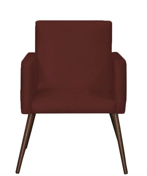 Imagem de Kit Lari 2 Poltronas Decorativa Recepção Sala Suede Bordô