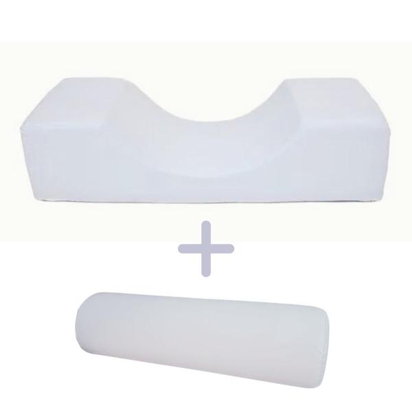 Imagem de Kit Lash Pillow Almofada Extensão Cílios + Rolo Pernas 50x16