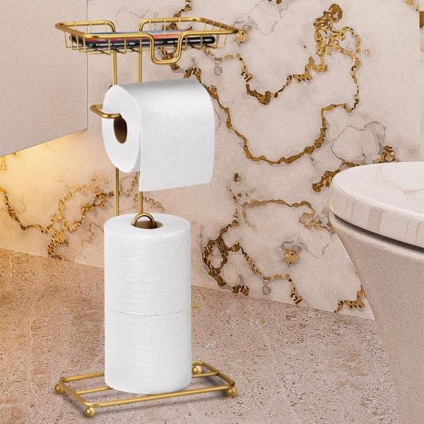 Kit Lavabo Acessorios Banheiro Dourado Luxo Gold Lixeira Papeleira Porta Toalha De Rosto Bancada Conjunto - Arthi Imagem de Kit Lavabo Acessorios Banheiro Dourado Luxo Gold Lixeira Papeleira Porta Toalha De Rosto Bancada Conjunto