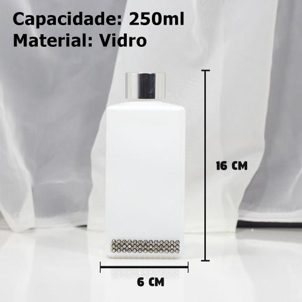 Imagem de Kit Lavabo Branco Sabonete Aromatizador Ambiente Bandeja