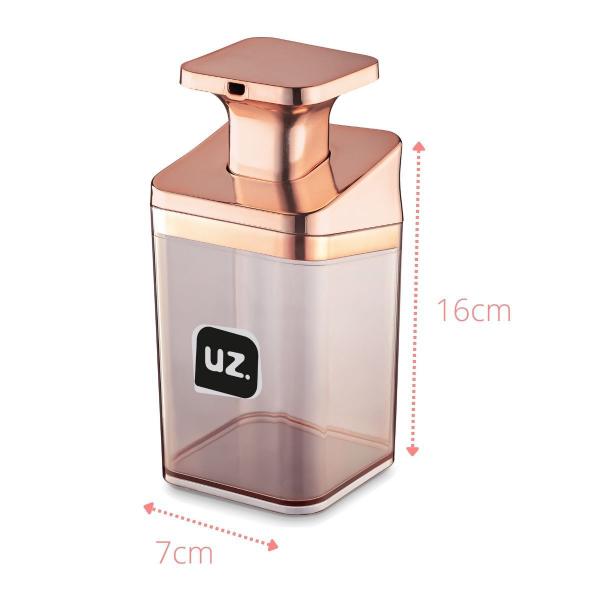 Imagem de Kit Lavabo Porta Escova, Algodão e Dispenser 3p Rose Gold