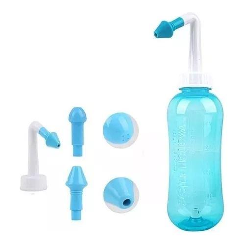 Imagem de Kit Lavador Higienizador Nasal SuperMedy 300ml + Soro Fisiológico Para Limpeza 5x10ml - 0,9%