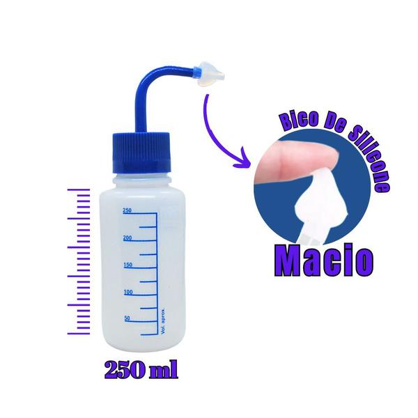 Imagem de Kit Lavagem Nasal Garrafinha 250ml + Sal 500g c/ Dosador