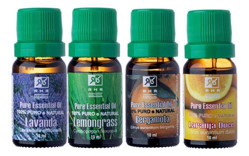 Imagem de Kit Lavanda + Lemongrass + Bergamota + Laranja Doce 10ml