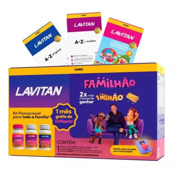 Imagem de Kit Lavitan A-z Mulher E Original Vitamina Infantil Familhão