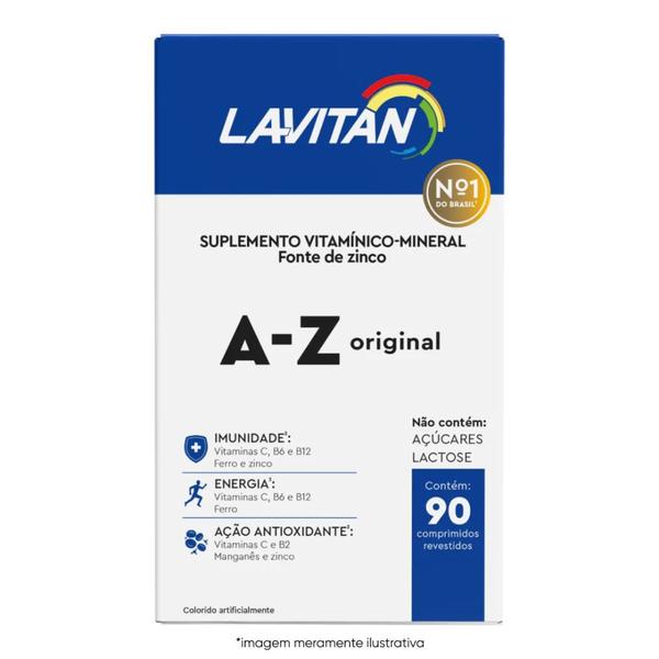 Imagem de Kit Lavitan A-Z Original Suplemento Alimentar 60 Comprimidos - 3 Unidades