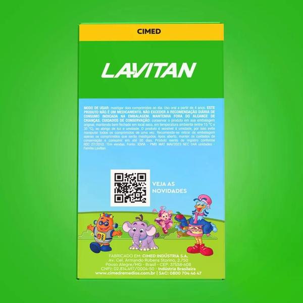 Imagem de Kit Lavitan Kids Com 10 Caixas De 60 Comprimidos Mastigáveis Cada