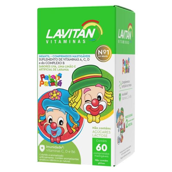 Imagem de Kit Lavitan Kids Com 3 Caixas De 60 Comprimidos Mastigáveis Cada