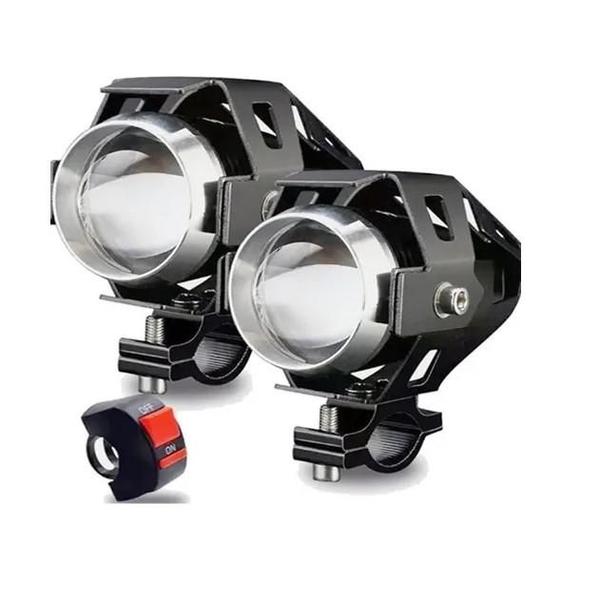 Imagem de Kit Led Farol de Milha U5 Mini Moto Honda Quadriciclo TRX 350 2004 2005 2006 2007