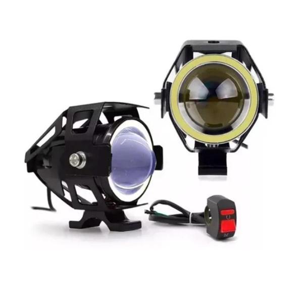 Imagem de Kit Led Farol Milha Moto CBR 250R 2012 2013 Angel Eye U7