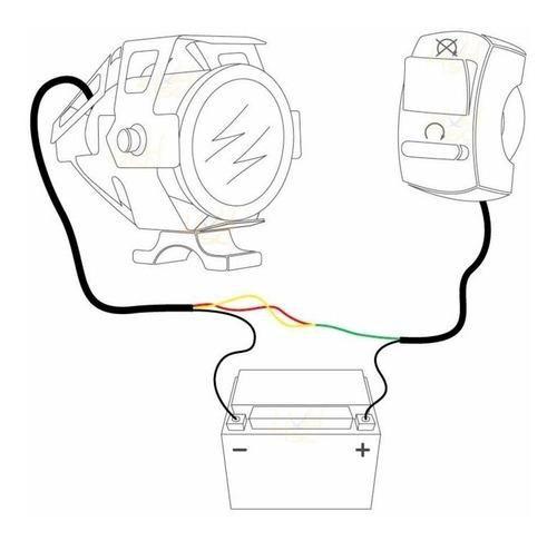 Imagem de Kit Led Farol Milha Moto CBR 250R 2012 2013 Angel Eye U7