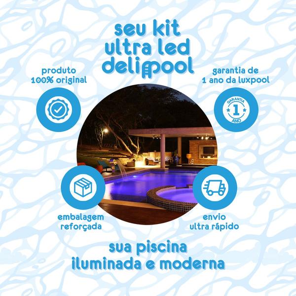 Imagem de Kit Led Piscina 108m² 9 Leds 5w, 1 Módulo Four Fix Sodramar