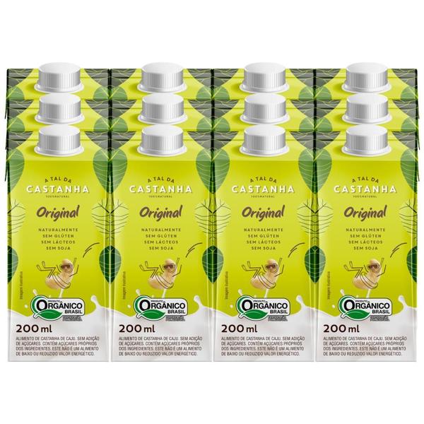 Imagem de Kit Leite Vegetal, A Tal Da Castanha, 12 Caixas De 200Ml