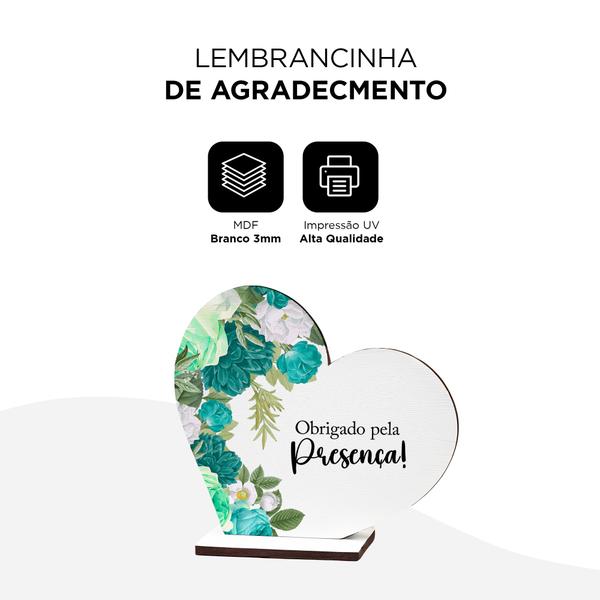 Imagem de Kit Lembrancinhas 15 Peças MDF Agradecimento Casamento Aniversário