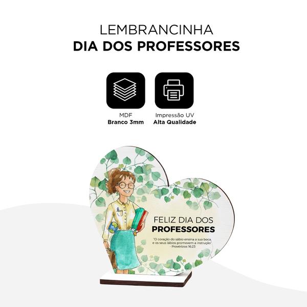 Imagem de Kit Lembrancinhas 30 Peças MDF Dia dos Professores 