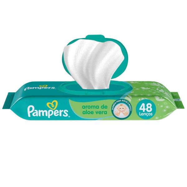 Imagem de Kit Lenços Umedecidos Pampers Aroma de Aloe Vera 192 Unidades