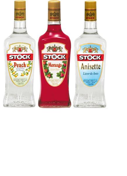 Imagem de Kit Licores Stock Pêssego, Anisette e Morango 720ml Cada