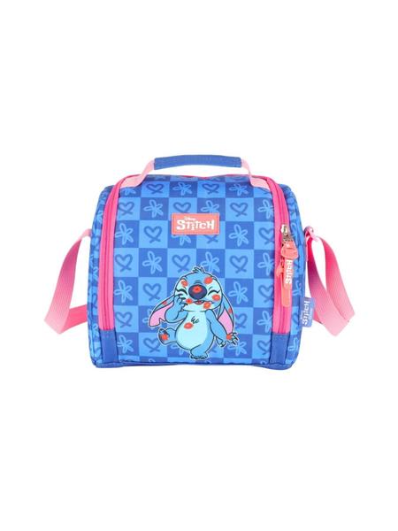 Imagem de Kit Lilo E Stitch Mochila, Lancheira, Chaveiro Angel - Azul