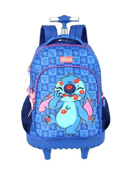 Imagem de Kit Lilo Stitch Mochila,Lancheira E Estojos - Azul