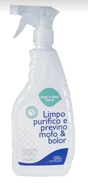 Imagem de Kit Limpa Mofo E Combate Bolor Attack Performance 500ml Econano + Escova Multiuso com Cabo para Lavar, Condor, Transparente Original Mega Qualidade