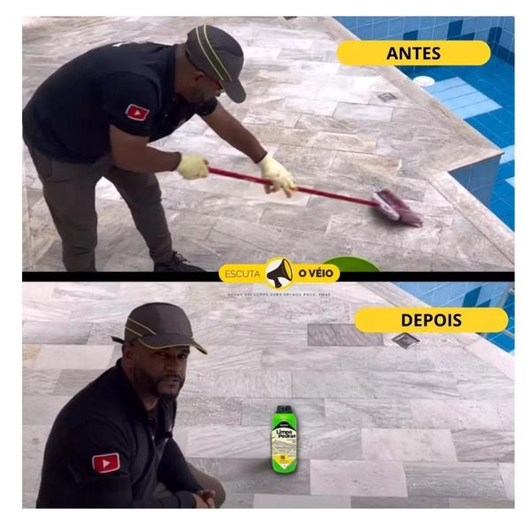 Imagem de Kit Limpa Pedras Biodegradável Ivaclean 1L - 4 unidades