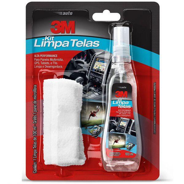 Imagem de Kit Limpa Telas 100 ML com Pano de Microfibra 3M