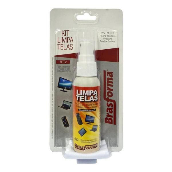 Imagem de Kit Limpa Telas Brasforma Alt0.2 60Ml Com Flanela