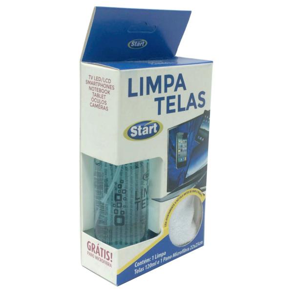 Imagem de KIT LIMPA TELAS START 120ml PARA SMARTV NOTEBOOK SMARTPHONE + PANO MICROFIBRA