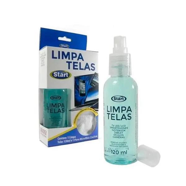 Imagem de Kit Limpa Telas Tvs Gps Celular Vidros Bactericida