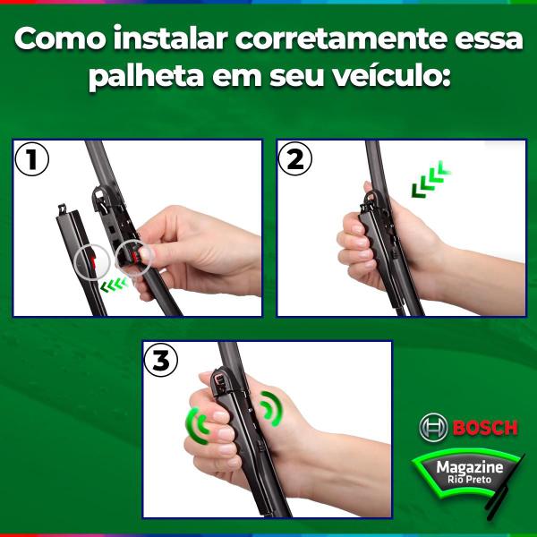 Imagem de Kit Limpador De Parabrisa Dianteiro E Traseiro Pulse 2021 2022 2023 - Original Bosch