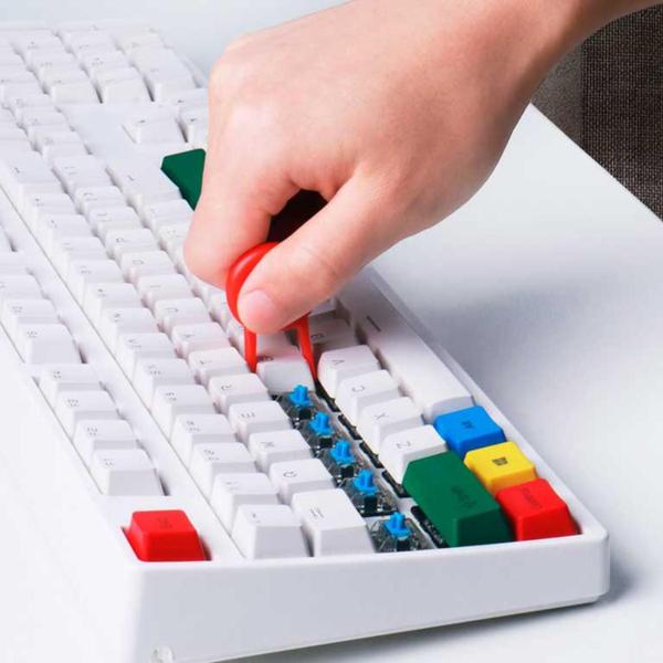 Imagem de Kit Limpador Multifuncional Teclado Fone de Ouvido e Eletrônicos 5 em 1