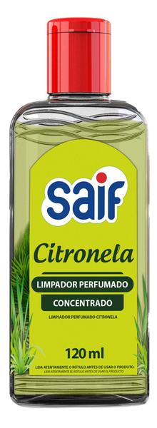 Imagem de Kit Limpador Perfumado Concentrado Citronela Saif 120ml - 2 unds