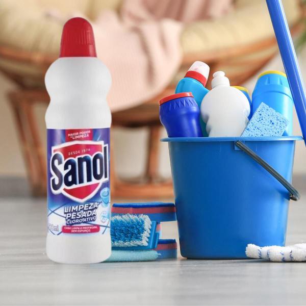 Imagem de Kit Limpeza Pesada Original e Cloro Ativo Casa Sanol 500ml