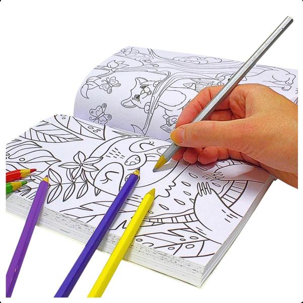 Imagem de Kit Livro 365 desenhos + Caixa de lápis de cor Brinquedo