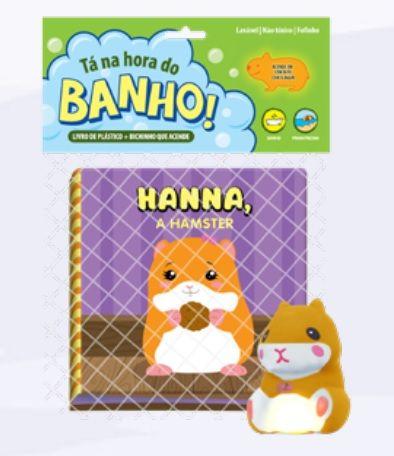 Imagem de Kit Livro Pano Banho Animais Noturno e Hamster Bebe Feliz