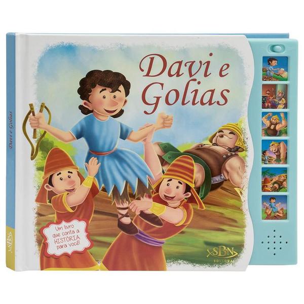 Imagem de Kit Livro Sonoro - Histórias da Bíblia: Moisés + Davi e Golias SBN Crianças Filhos Infantil Desenho História Brincar