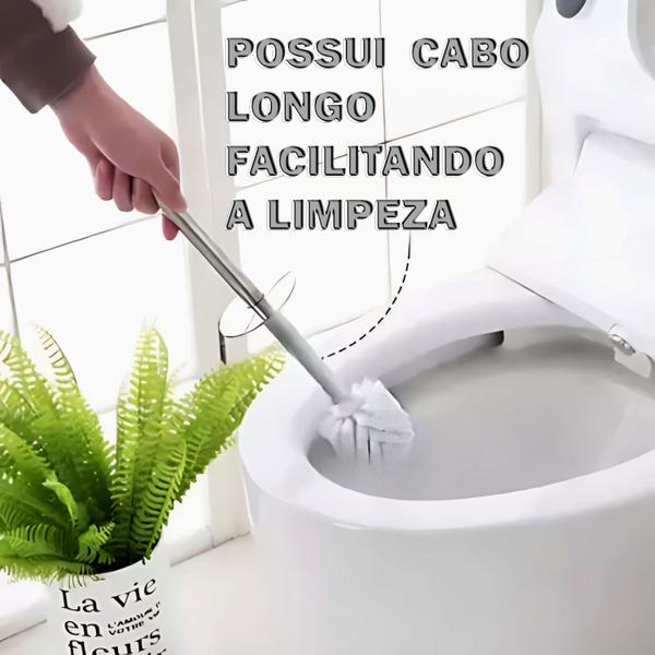 Imagem de Kit Lixeira Cesto 3 Litros Inox + Escova Sanitária Inox