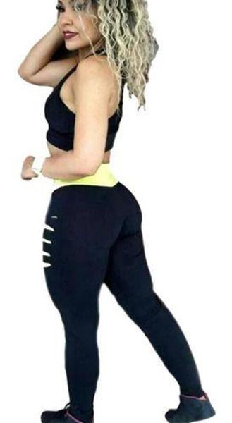 Imagem de Kit Lot 2 Calças Leg Legging Fitnes Roupa De Academia Corrida - Top fitness