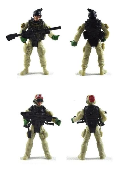 Imagem de Kit Lote Bonecos Soldados Guerreiros Action Figure 10 Cm k7