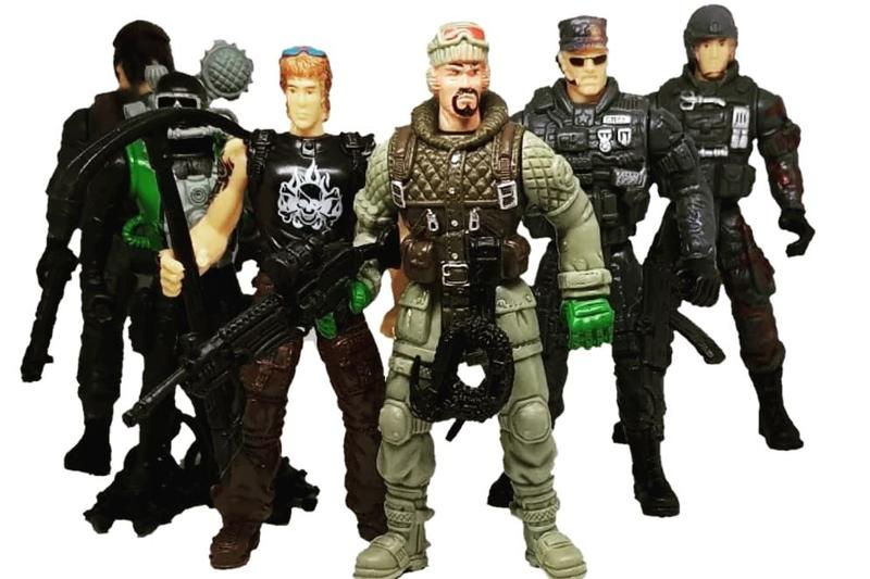 Imagem de Kit Lote Bonecos Soldados Militar Guerreiros Action Figure 10 Cm C2